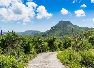 Christoffelpark Curacao met de auto